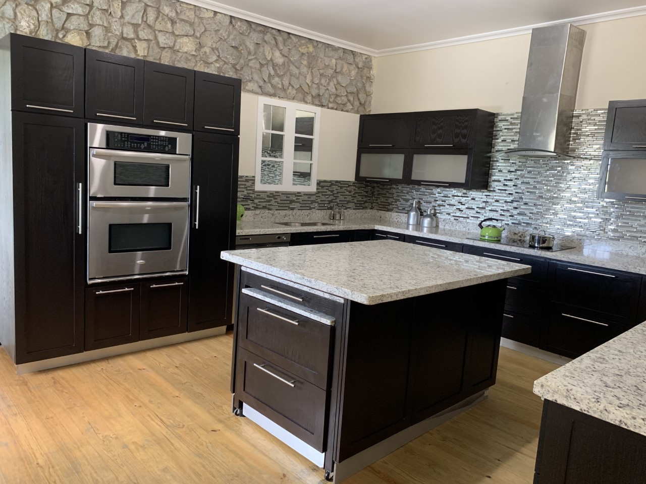 Spice Rack in white kitchen